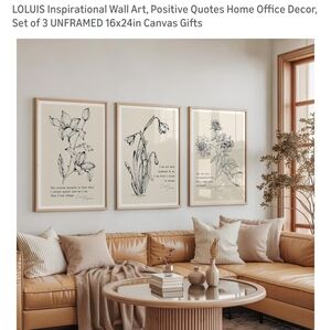 Set of Three Botanical Art Prints